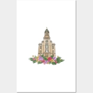 Cedar City Temple Illustration Posters and Art